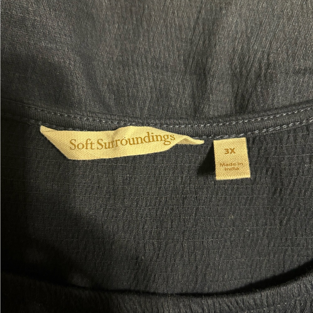 Soft Surroundings 3x Navy Blue Dress - Picture 6 of 7